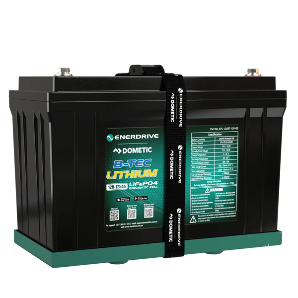 Enerdrive B-TEC LiFeP04 12v 125Ah G2 Lithium Battery